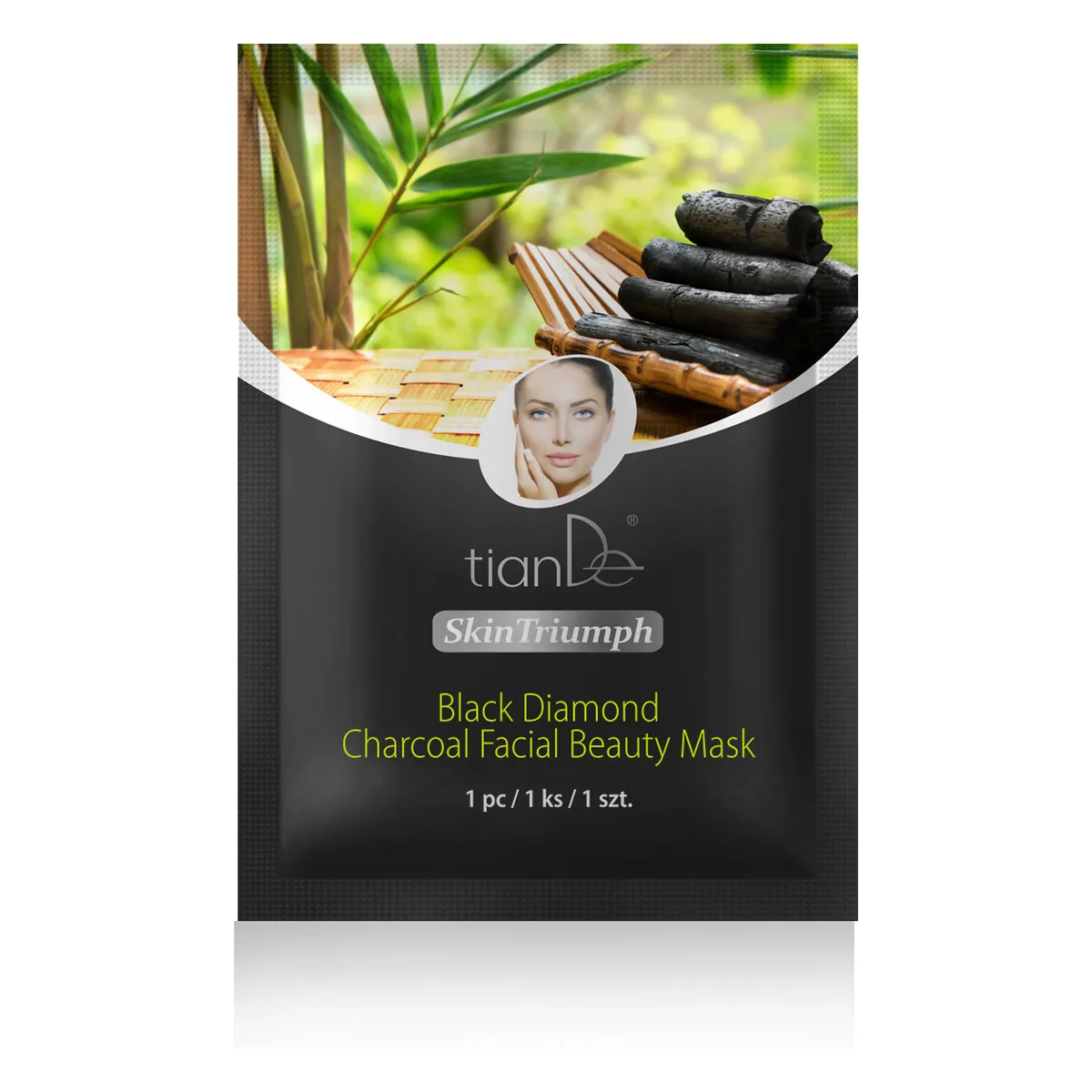 Beauty-Hautmaske „Schwarzer Brillant“