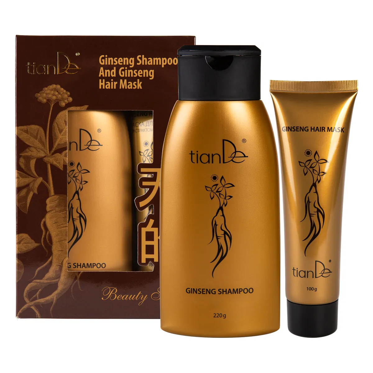 Ginseng Shampoo und Ginseng Hair Mask Beauty-Set