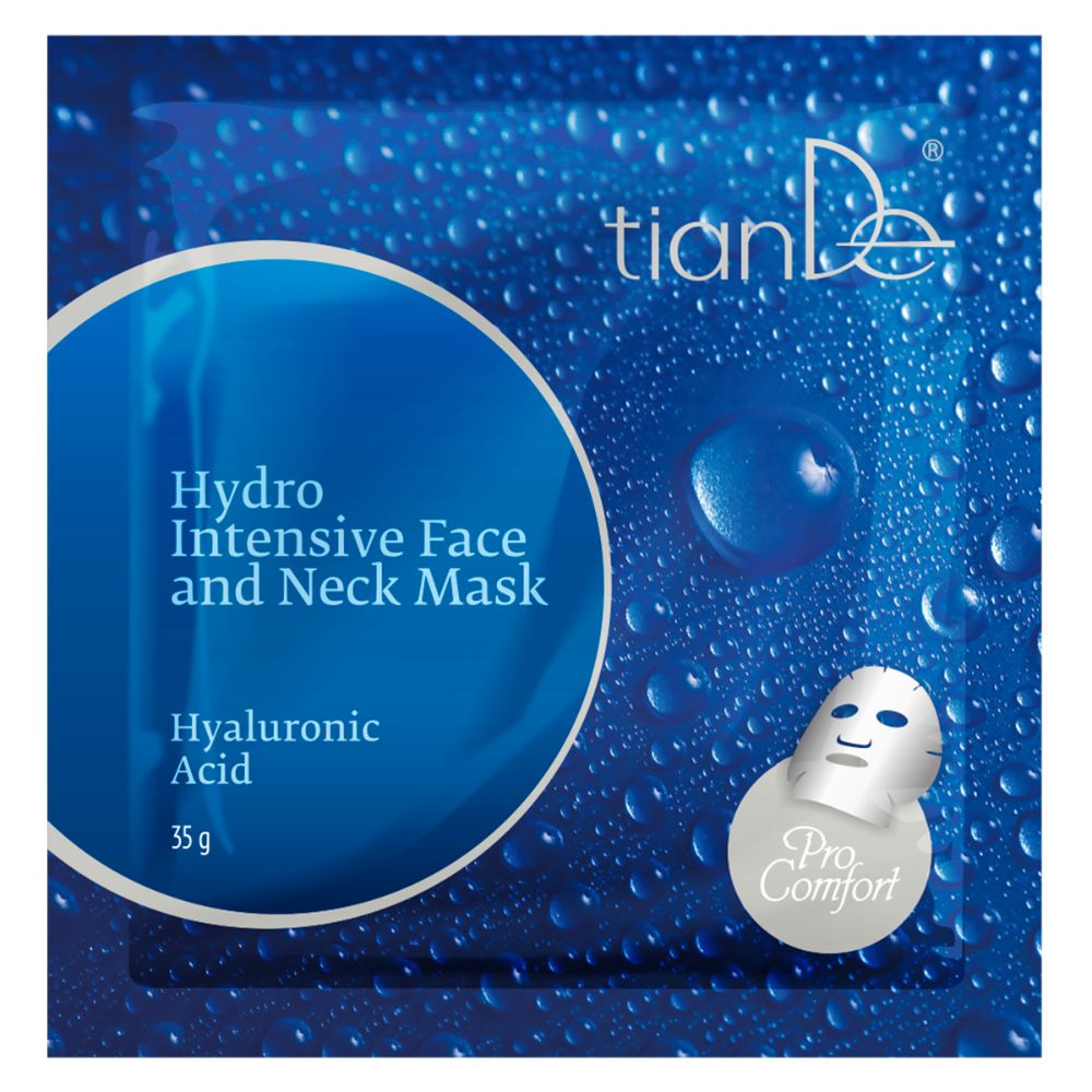 Intensive Hydratationsmaske für Gesicht und Hals Hyaluronsäure