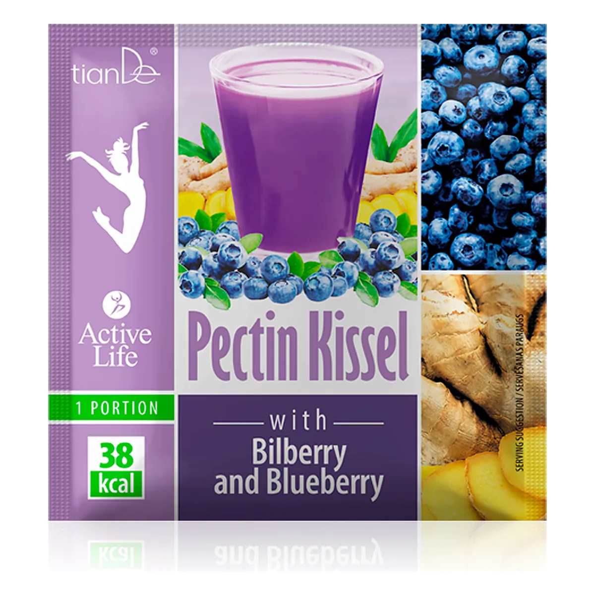 Pektin-Kissel mit Heidelbeere und Blaubeere