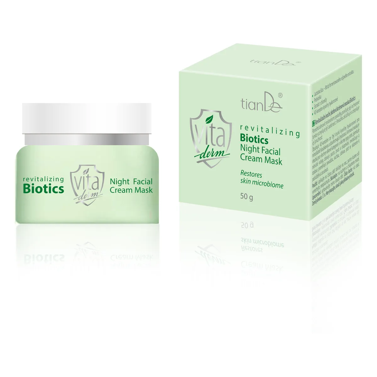 Revitalisierende cremige Gesichtsmaske für die Nacht Biotics